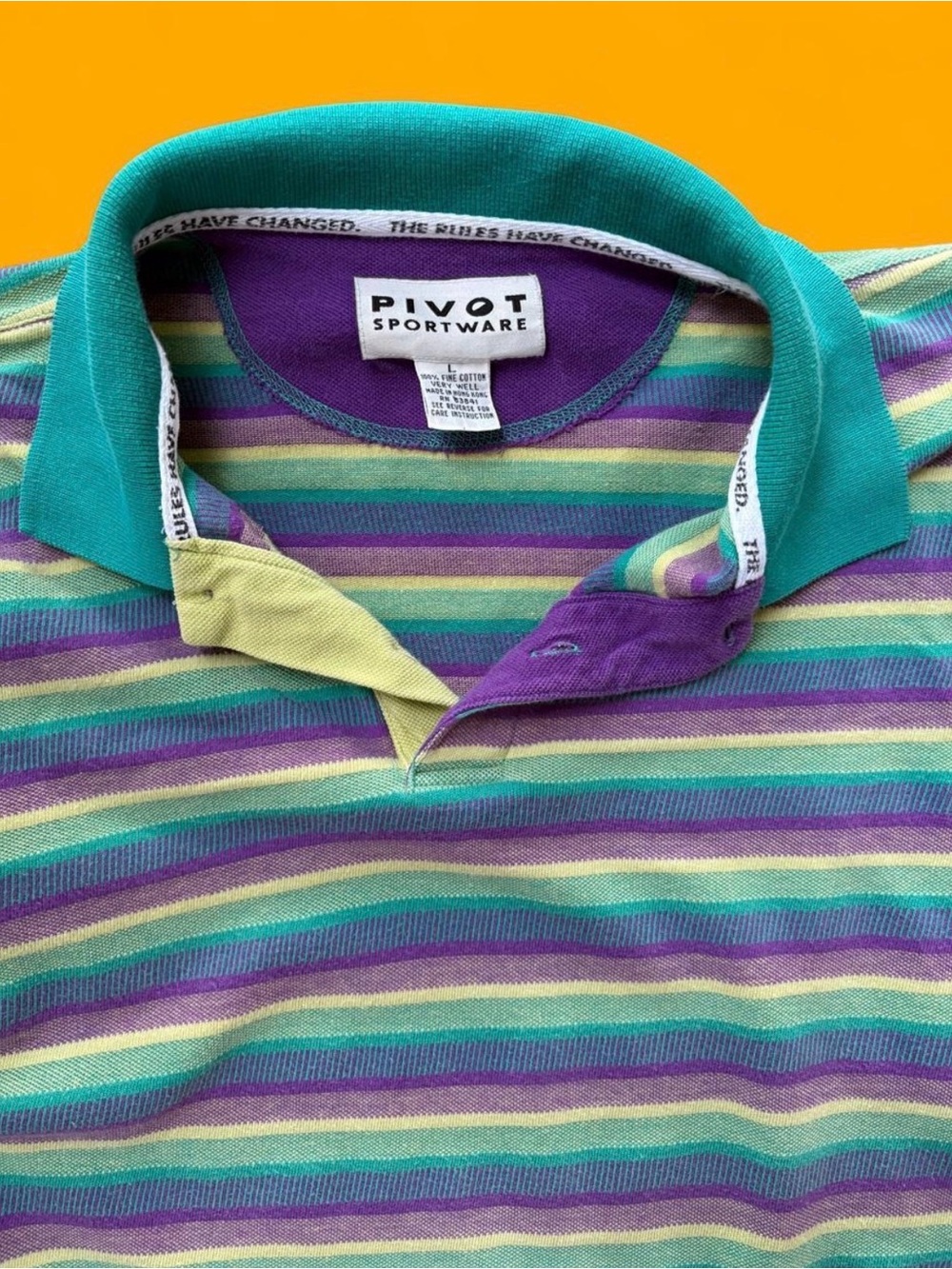 Pivot Sportware vintage Striped Polo